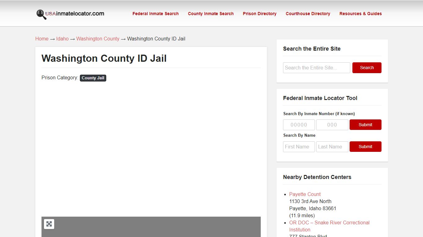 Washington County ID Jail | USA Inmate Locator